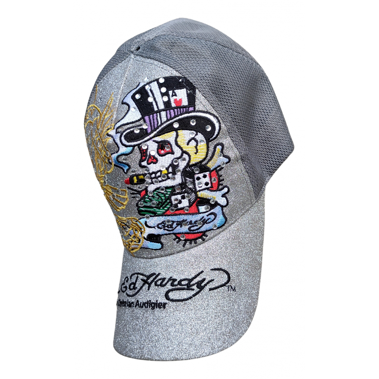 Hat ED HARDY Grey size M International 